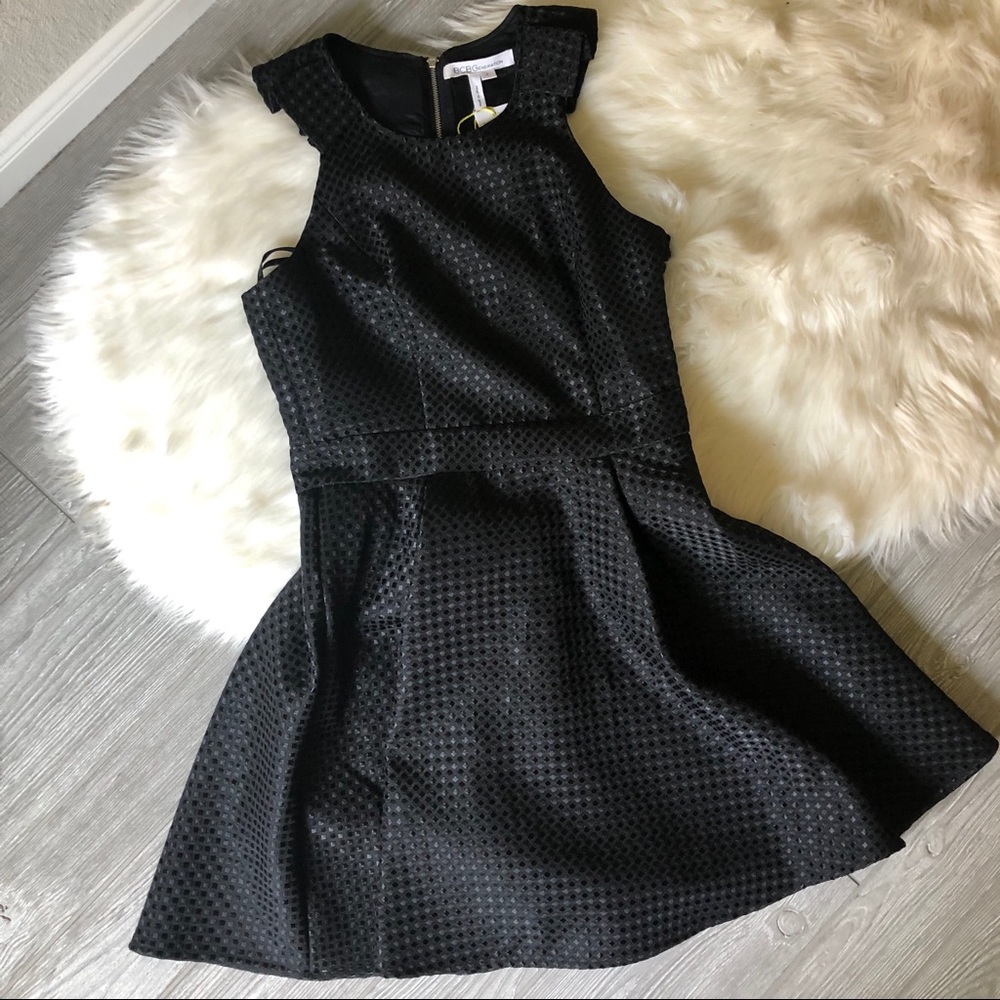 BCBGENERATION Ruffle Black Dress Size 6